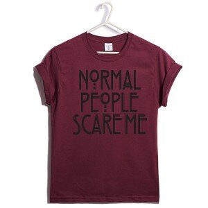T-shirt NORMAL PEOPLE SCARE ME