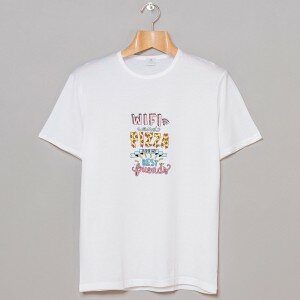 T-SHIRT PRINT WIFI AND PIZZA